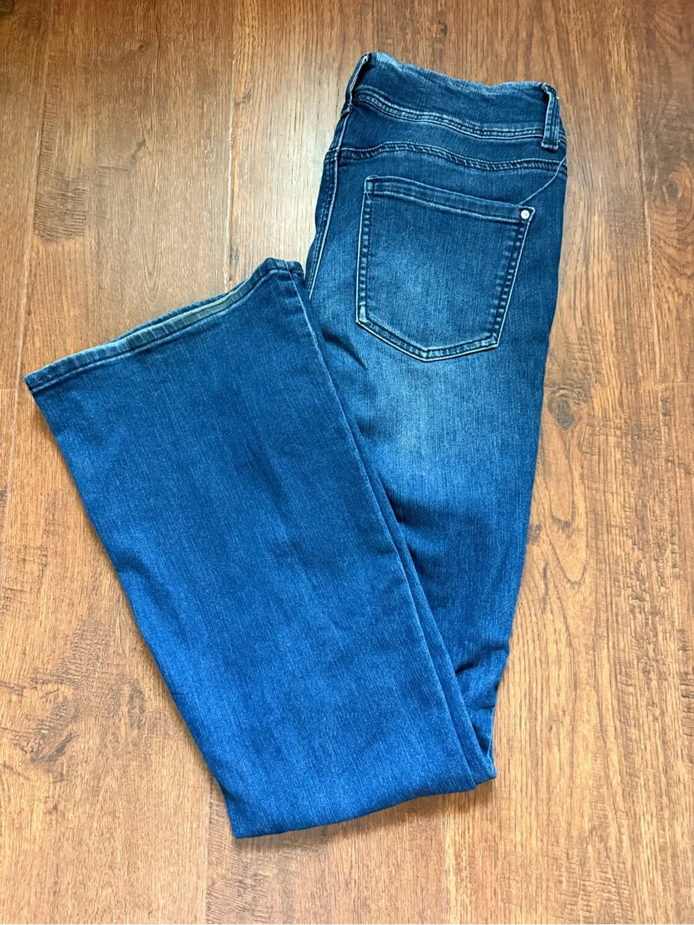 Everflex Mid Rise Stretch Jeans Size 10 Regular Dark Wash